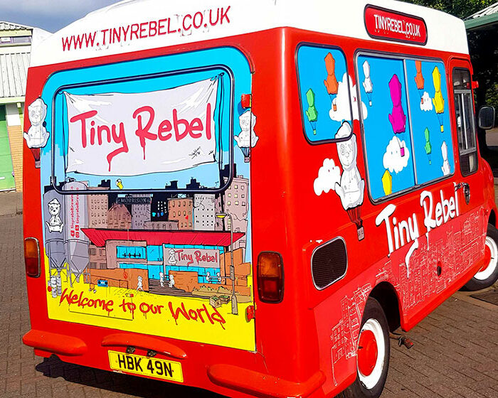 tiny rebel ice cream signage cardiff